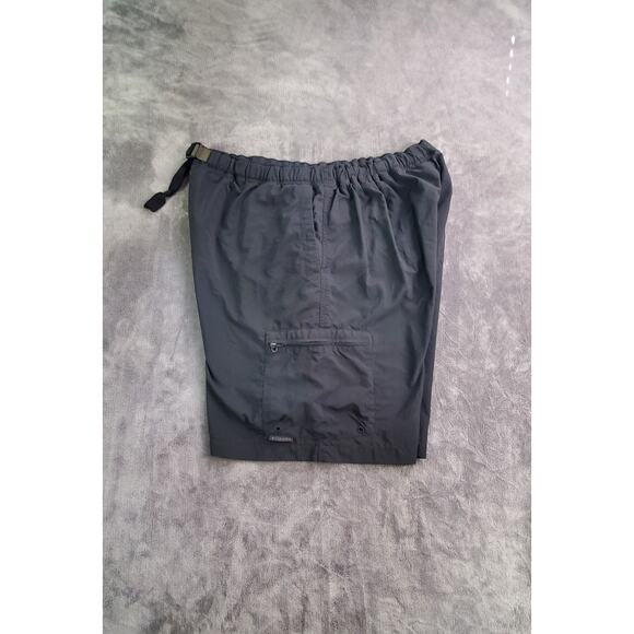 Columbia Men Cargo Shorts Sz XL Black Belt Elastic Waist Nylon Mesh Hiking C2-27 - Picture 7 of 9